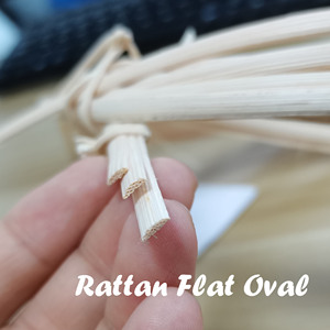 Indonesia qualità superiore 4mm 5mm Rotin materia prima canna nucleo piatto canna ovale - Product Image 3