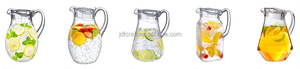 Pichet en acrylique transparent avec couvercle, idéal pour le réfrigérateur, les boissons, les jus et le lait - Product Image 3