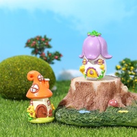 Mini Château de Conte de Fées en Résine, Ornements Micro-Paysages, Figurines Décoratives, Maison de Poupées, Artisanat Créatif de Bureau, Décoration
