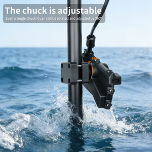 Support de sondeur écologique VINmounts à fixation par pince, réglable à 360°, pour Garmin LiveScope Plus LVS34, support de poteau détachable - Product Image 5