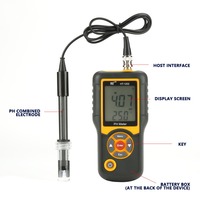 Moniteur de qualité de l'eau HT-1202 Détecteur de PH Testeur de qualité de l'eau LCD numérique Compteur de température Compteur de PH MV numérique Compteur de PH