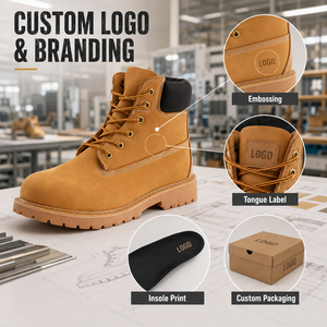 Bottes imperméables pour hommes, fabrication OEM ODM, chaussures de sécurité isolées pour la construction industrielle, respirantes, avec embout en acier - Product Image 5