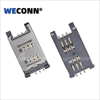 WECONN WL-SIM180-099 6PIN+0 H=2,90mm Klappbarer SIM-Karten-Anschlussbuchse Anpassbarer Board-to-Board-Steckverbinder