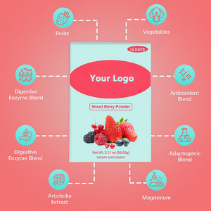 14 Porciones de Polvo de Superalimentos <span class=keywords><strong>para</strong></span> Limpieza, Sabores Mixtos de Bayas, Salud Digestiva e Intestinal, Prebióticos, Probióticos <span class=keywords><strong>para</strong></span> Mujeres <span class=keywords><strong>y</strong></span> Hombres, Polvo Instantáneo - Product Image 5