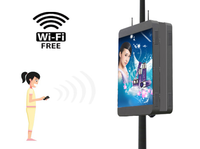 TOPLED Panneau de gestion centralisée sans fil pour la publicité de rue extérieure P4 Light Pole Led Display Screen