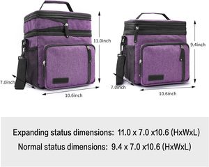 Free sample Personalized Leakproof Cooler Bag RPET Luxury Sublimation Reusable Waterproof Insulated Lunch Bag for Food - Product Image 2