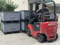 Conteneur de stockage en vrac pour entrepôt, pliable, empilable, écologique, réutilisable, design pliable, grands packs pour l'expédition