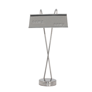Stainless Steel Cross Shape Menu Stand For Restaurant <b>Table</b> <b>Card</b> Holder Display Rack - Product Image 4