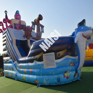 Nhà Máy Bán buôn giá rẻ chất lượng cao thương mại tàu cướp biển nhảy trượt <span class=keywords><strong>Bouncer</strong></span> <span class=keywords><strong>Inflatable</strong></span> bạch tuộc nhà bị trả lại với trượt - Product Image 4