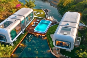 Pequeña <span class=keywords><strong>casa</strong></span> extensible al aire libre contenedor portátil cabina Resort Hotel jardín diseño Modular moderno Apple House <span class=keywords><strong>casa</strong></span> <span class=keywords><strong>de</strong></span> <span class=keywords><strong>campaña</strong></span> - Product Image 2