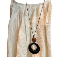 Nouveau pendentif en bois ajouré de style chinois pour femme, design ethnique de niche, chaîne de pull, accessoire vintage en bambou pour anniversaire