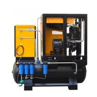 Compresor de Aire Portátil Sin Aceite YUEQUN, Bomba de Tornillo Refrigerada por Aire, 22kW 16bar PLC 220V/380V/415V, Motor con Garantía de 3 Años, Rodamiento para Minería