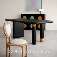 Table à manger ovale en bois massif de style nordique en marbre de chêne, moderne et luxueuse, 6 places