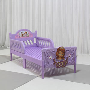 असेंबली कार्टून गुलाबी लड़कियों नर्सरी बच्चे प्लास्टिक किंडरगार्टन बिस्तर - Product Image 4