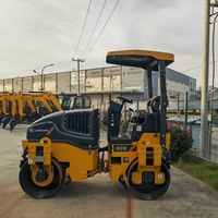 Rouleau compresseur routier compact LiuGong 6033E 6036E à double tambour, 3,3 tonnes, mini-rouleau vibratoire à double tambour, compacteur d'asphalte en promotion
