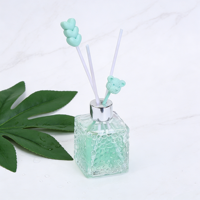 Diffuseur de parfum carré en verre sans BPA, capacité de 50 ml, design tendance