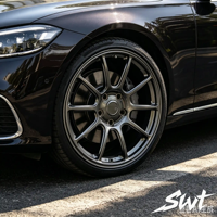 Jantes de voiture personnalisées TC105 19 20 21 pouces 5x130 Noir brillant Face usinée Jantes en alliage d'aluminium pour IX M850i M2 I5 Z4 X3 M5 SLK350 CLS63