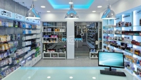 Rayonnage de Pharmacie de Détail Personnalisé, Présentoir à Pilules de Parapharmacie, Conception de Comptoir de Magasin pour l'Aménagement de Mobilier Médical
