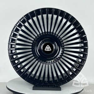 Rines 722Auto de 18-24 Pulgadas, Negro Brillante, Multirradio, Cóncavos, Ligeros, PCD 5x112 5x120 para <span class=keywords><strong>Mercedes</strong></span> GLE <span class=keywords><strong>GLS</strong></span> <span class=keywords><strong>BMW</strong></span> X5 <span class=keywords><strong>X7</strong></span> - Product Image 2