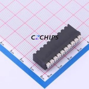 JL212R-SMT-35010BP1 Spring Terminal Block SMD,P=3.5mm Connector ( Construction: 1x10P )( Pitch: 3.5mm )( Color: Black ) - Product Image 1