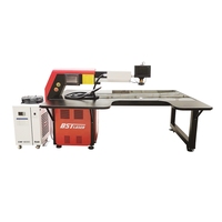 Máquina de Soldadura Láser por Puntos Automática de 300w 500w para Chapa de Acero Inoxidable Galvanizado, Letras de Canal YAG para Publicidad en Metal y Acero