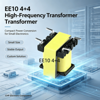 Transformateur de puissance toroïdal horizontal immergé dans l'huile haute fréquence EF12, certifié CE, pour ordinateurs