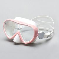 Masques de plongée avec lentille en verre trempé, pour la plongée en apnée, 1 pièce