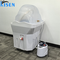 Chaise de lavage Kisen tout-en-un avec réservoir de 60 L, conception sans tuyauterie, mobilier de luxe moderne pour hôtels et salons