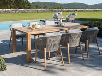 Mobilier d'extérieur en bois de style moderne Chaise et table de haute qualité pour l'exportation