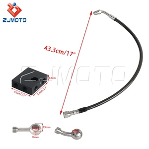 Kit complet <span class=keywords><strong>de</strong></span> conduite <span class=keywords><strong>de</strong></span> <span class=keywords><strong>frein</strong></span> avant supérieur inférieur noir <span class=keywords><strong>de</strong></span> 29.5 po avec maître-<span class=keywords><strong>cylindre</strong></span> ABS 180 - Product Image 3