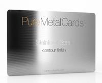 Carte de visite professionnelle en métal en acier inoxydable avec puce NFC NTAG(R) 213/215/216 pour le contrôle d'accès aux clés d'hôtel