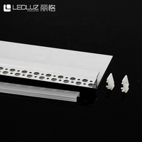 Profilé LED en aluminium encastré sans cadre pour cloison sèche de 5/8 po, éclairage linéaire encastré pour panneaux de plâtre