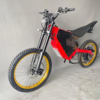 HCBK Nueva Motocicleta Eléctrica para Adultos de Alta Velocidad 150km/h, Larga Distancia, 22000W, Horquilla Delantera Todoterreno de 870mm, Batería de 5400WH, Asistencia de Pedaleo