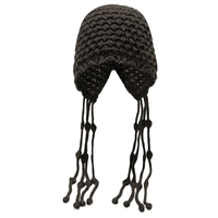 Nouveau style automne-hiver 2026 – Bonnets tricotés à la main avec pompon, motif dessin animé, 100 % acrylique, chauds, protection auditive, unisexe, YW