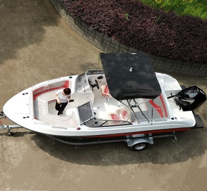 Bateau de sport en fibre de verre de 22 pieds avec moteur hors-bord <span class=keywords><strong>4</strong></span> temps de 150 CV, longueur de 6,2 <span class=keywords><strong>m</strong></span>, bateau de pêche familial pour 7-8 personnes, bateau rapide - Product Image 3