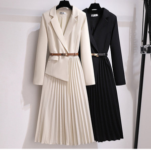Blazer de Mujer para Otoño/Invierno, Nuevo Modelo con Panel Definidor de Cintura y Falda Plisada, Vestidos Sehe Fashion - Product Image 5