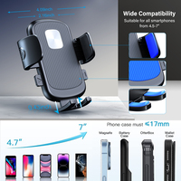 Taiworld Vente en gros OEM 2025 Accessoires de téléphone portable pour voiture Support universel pour téléphone portable sur grille d'aération de voiture Support de téléphone portable pour voiture Rotation à 360°