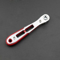 Jeu de tournevis à cliquet ultra-mince double sens avec embouts coudés et droits, barre d'extension en acier au chrome-vanadium, couple 1-10 N.m pour bricolage manuel