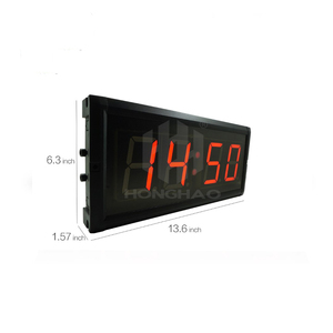 Hangzhou Honghao Elektronik 3 "4 Digit Gaya Modern Multicolor <span class=keywords><strong>Led</strong></span> Jam Alarm <span class=keywords><strong>Digital</strong></span> Di Amber Indoor Modul Gps - Product Image 5
