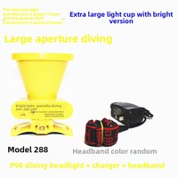 Lampe frontale LED rechargeable P90 super lumineuse et réglable, portable, pour plongée sous-marine, camping, projecteur, étanche IP68, faisceau de plus de 500 m