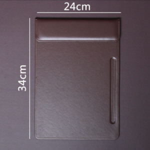 PU — tapis en cuir PU avec logo personnalisé, pour écriture, réunion d'affaires, dossier de conférence, fente pour dossier, accessoire de table de bureau, A4 - Product Image 2