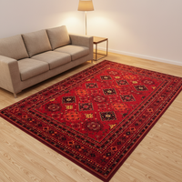 Maschinengefertigte Nylon-Flauschteppiche, Haustierfreundlich, Umweltfreundlich, Blumenmuster-Teppich für Schlafzimmer und Wohnzimmer, Bettgebrauch