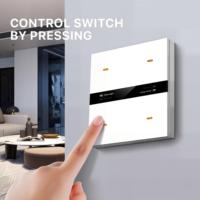 Interruptor de Escenas Inteligente Tuya Zigbee M8 PRO, Control de 4 Escenas, Panel de Aleación de Aluminio para Alexa y Google