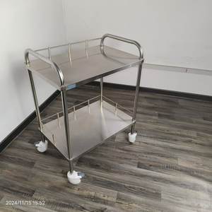 Chariot à instruments en acier inoxydable ADZIA <span class=keywords><strong>Clinic</strong></span> & Hospital, garantie 3 ans Classe I, mobilier hospitalier métallique durable - Product Image 6