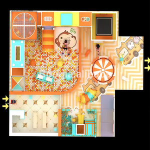 Modern Design Kids Indoor Playground Equipment for Children with Soft Geometric Shapes and Bright <b>Lights</b> for FEC Attractions - Product Image 5