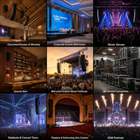 Système de sonorisation professionnel pour tournée, enceinte Line Array 3 voies 12 pouces 50A 4k néodyme, actif/passif en option