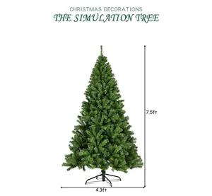 2.1m 1.8m 1.5m xmas tree kapalı açık büyük Normal yapay noel ağacı 6FT PVC yapay noel ağacı