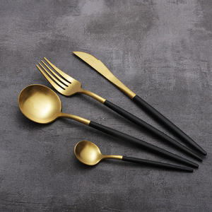 The Wedding Luxurious Cutlery Set <b>Flatware</b> Dinner Party Includes Knife Spoon Fork Design Handle Tableware - Product Image 6