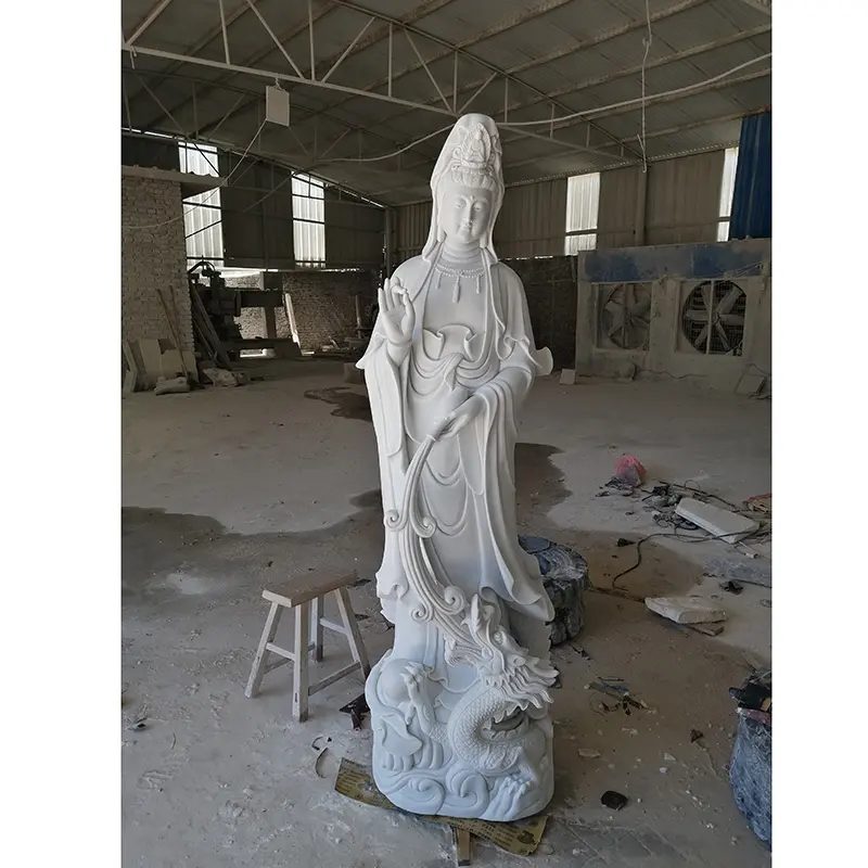 中国古美術・【観音赐福】坐像飾り・観音仏像 ・箱付き・寿山石