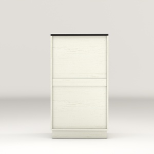 Woodgrain Tilt-Out Trash Can Cabinet 10-Gallon Wave-Textured Hideaway Drawer Pull-Out Cabinet Organizer - Product Image 6